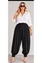 Plus Size Flowy Sandy Shalwar Pants