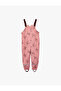 Square Neck Adjustable Strap Cotton Lined Rain Jumpsuit - 4