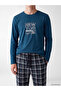 Quality Pieces from Çelebi Store Men's Pajama Set with Nyc Print - 3