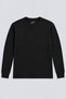 Men's Waffle Textured Regular Fit Sweatshirt Black - 3
