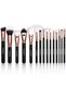15-Piece Professional Makeup Brush Set with PU Leather Cosmetic Bag – Premium Soft Synthetic Bristles for Foundation, Powder, Blush, Concealer, Eyeshadow & Contouring - 5