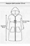 Brown Wellsoft Plush Hooded Unisex Robe with Front Zipper Oversize - 3