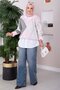 Baklava Pattern Knitwear Sweater Powder - 4
