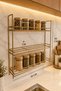 Matte Gold 3-Tier Wall-Mounted Spice Rack – Adhesive, No-Drill Installation Kitchen Organizer
