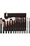 15-Piece Professional Makeup Brush Set with PU Leather Cosmetic Bag – Premium Soft Synthetic Bristles for Foundation, Powder, Blush, Concealer, Eyeshadow & Contouring - 4