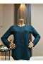 Women's Daisy Patterned Winter Mother Combed Cotton Blouse for Middle Age and Above