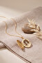 Brass Gold Color Covered Photo Insertable Model Women's Necklace - 2
