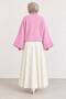 Women's Black Crew Neck Oversize Wide Sleeve Knitwear Sweater - 6