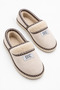 Women's Fur-Lined Suede Daily Home Slippers, Closed Toe, Closed Back, Stitched, Warm Winter Comfortable Slippers - 2