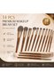 14-Piece Professional Makeup Brush Set with Travel Case, Ultra Soft Synthetic Bristles, Face & Eye Makeup Brushes for Foundation, Powder, Blush, Concealer & Eyeshadow - 5
