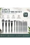14 PCS Professional Makeup Brush Set with PU Leather Travel Case, Ultra Soft Synthetic Bristles for Foundation, Powder, Blush, Contour, Concealer & Eyeshadow, Makeup Brushes for Face and Eyes - 6