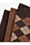 Cotton Diamond Patterned 3-Piece Sock Set - 3