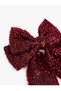 Glittery Hair Clip with Bow - 3