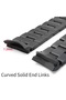 22mm Diameter Curved Tip Black Color Watch Strap - 4