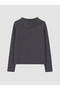 Peak New Season Anthracite Asymmetrical Turtleneck Women's Knitwear Sweater - 7