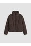 Lcw Visiondik Yaka Women's Leather Look Puffer Coat - 5