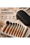 9-Piece Mini Makeup Brush Set with Portable Travel Case – Soft Synthetic Bristles Makeup Brushes for Powder, Blush, Foundation, Eyeshadow & Concealer – Travel Friendly Cosmetic Brush Kit - 4