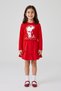 Girl's Red Ataturk Long Sleeve T-Shirt Red Ribbon Skirt 23 April 29 October Show Outfit - 2