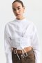 Lace-Up Corset Detailed Poplin Shirt - 3