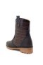 Bitter Brown Zippered Orthopedic Thick Heel Girls' Boots - 2