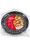 2 Pieces Fireproof Non-Stick 32 cm Perforated Pizza Tray Set of 2 – Crispy Pizza Baking Tray - 4
