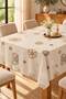 Liquid-Proof Oilcloth Floral Tablecloth |   Stain-Resistant, Easy-To-Clean Pvc Tablecloth