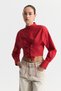Lace-Up Corset Detailed Poplin Shirt