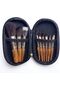 9-Piece Mini Makeup Brush Set with Portable Travel Case – Soft Synthetic Bristles Makeup Brushes for Powder, Blush, Foundation, Eyeshadow & Concealer – Travel Friendly Cosmetic Brush Kit - 5