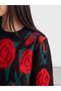Esvab • Modern & Distinctive Floral Women's Knitwear Sweater - 3