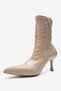 Andora Women's Crinkled Patent Leather Heeled Boots - 8