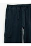Comfortable Fit Pocketed Cotton Cargo Jean Pants with Drawstring Waist - 6