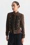 Embroidered Jacket with Fancy Button Detail - 3