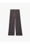 Normal Waist Stoned Regular Fit Viscose Wide Leg Sweatpants