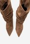 Petty Toprak Suede Genuine Leather Women's Gusseted Boots - 4