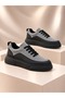 Kb-X12 Black Gray Detailed Casual Men's Shoes
