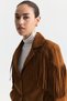 Tasseled Faux Suede Jacket - 5