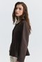 Contrast Collar Jacket with Pencil Detail - 4