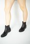 Jayla Genuine Leather Floater Rubber Detailed Zippered Daily Low Heeled Women's Boots Real Leather Black - 3