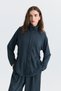 Soft Textured Belted Jacket and Trousers Set - 5