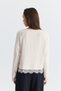 Lace Detail Knit Sweater - 5