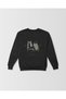 Equestrian Collection Horse Girl Black Unisex Regular Riding Sweatshirt - 2