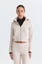Zippered Sweatshirt and Bell-Bottom Sweatpants Set - 4