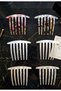 French Style Side Comb Clip - Marble Pattern Acetate Hair Clip - 2