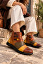 Genuine Leather Women's Boots – Lace-Up, Side Zipper, Handcrafted Detail Model Name: Eir