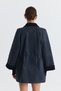 Waxed Look Velvet Collar Jacket - 5