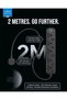5-Way Universal Power Strip (2m) | 3250W Extension Cord with Individual Switches | 3x1mm² Heavy Duty Cable, 13A Fuse, 750°C Fireproof & Child Safety | ESMA Certified UK Plug - Black (BPS-05) - 3