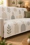Multi-Purpose Modern Bohemian Velvet Sofa Cover, Sofa Bed Cover Set with Non-Slip Foam 3,3,1,1 - 3