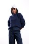 Navy Blue Crew Neck Soft Textured Sweater 251297 - 5