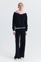Crew Neck Sweatshirt and Wide Leg Pants Set