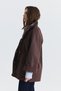 Waxed Look Velvet Collar Jacket - 7